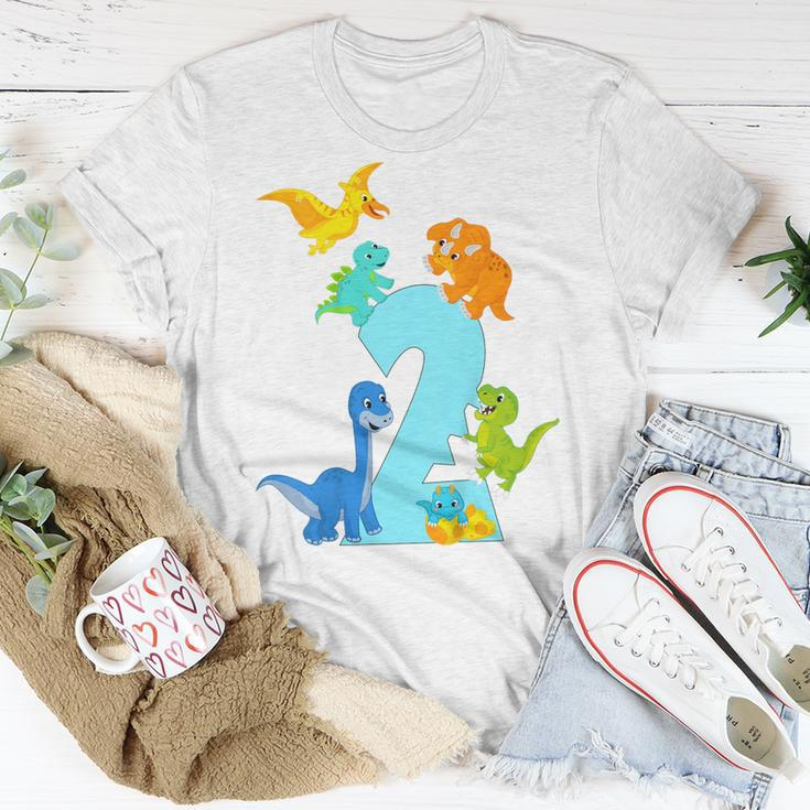 Kids 2 Years Old Dinosaur Toys Dino Slogan 2Nd Birthday Boy Unisex T-Shirt Unique Gifts