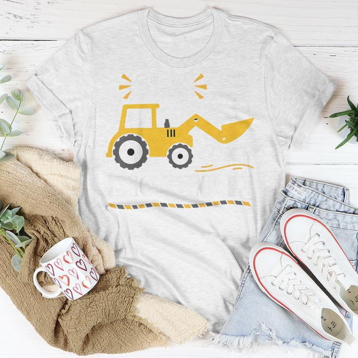 Kids Construction Excavator 4 Years Old 4Th Birthday Boy Toddler Unisex T-Shirt Unique Gifts