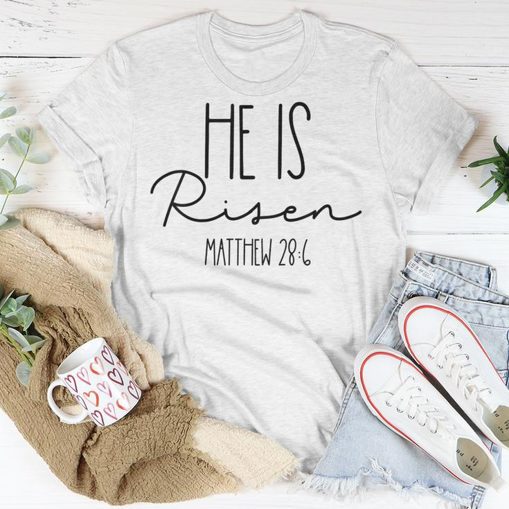 Kids He Is Risen Baby Outfit Easter Toddler Boys Little Girls Unisex T-Shirt Unique Gifts