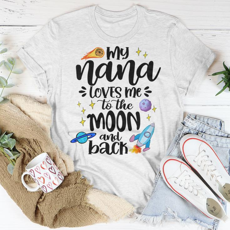 Kids Nana Loves Me To The Moon & Back Baby Children Toddler Unisex T-Shirt Unique Gifts
