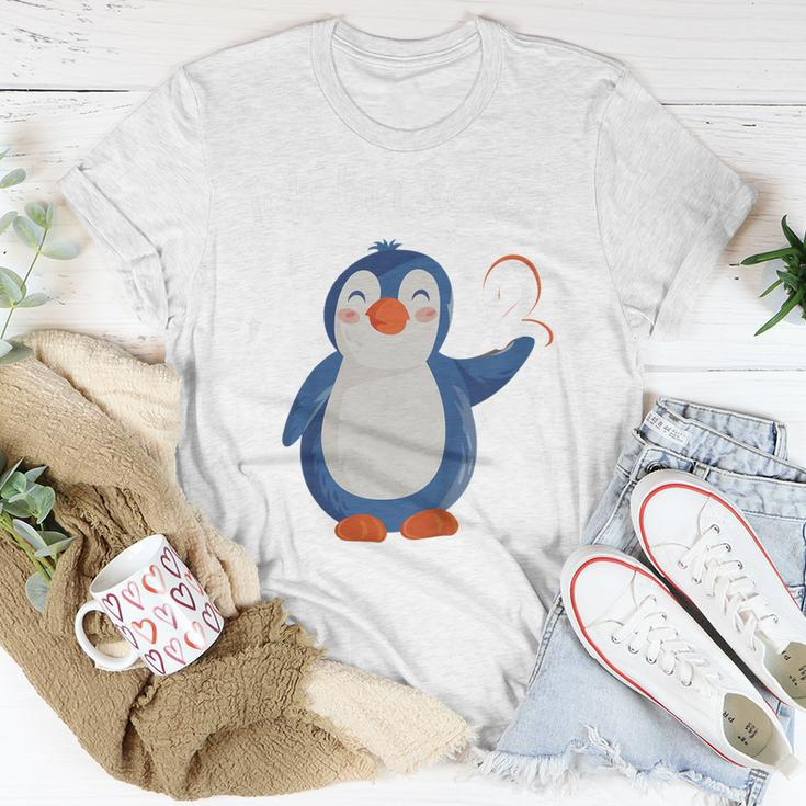 Kinder 2 Geburtstag Deko Mädchen Jungen 2 Jahre Pinguin T-Shirt Lustige Geschenke