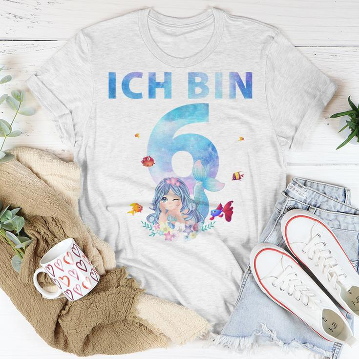 Kinder 6. Geburtstag Meerjungfrau T-Shirt, Geschenk für 6-jähriges Mädchen Lustige Geschenke