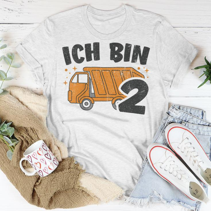 Kinder Müllauto T-Shirt 2. Geburtstag, Müllabfuhr Design für Jungen Lustige Geschenke