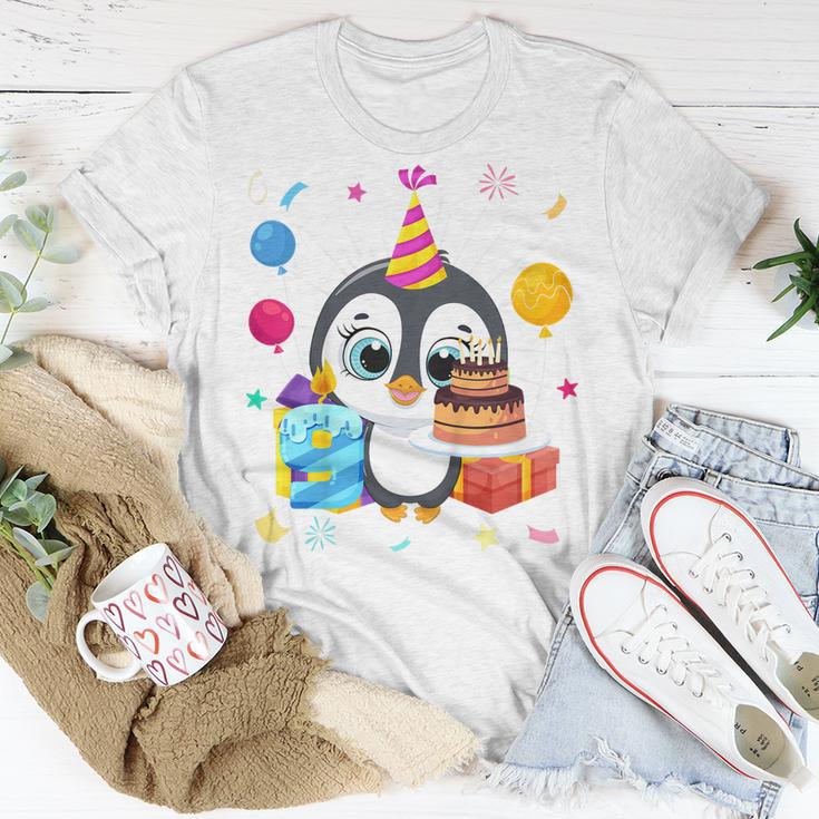 Kinder Pinguin-Party 9. Geburtstag T-Shirt, Pinguin Mottoparty Outfit Lustige Geschenke