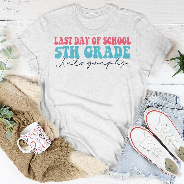 Last Day Of School Autograph 2023 For 5Th Grade Unisex T-Shirt Unique Gifts