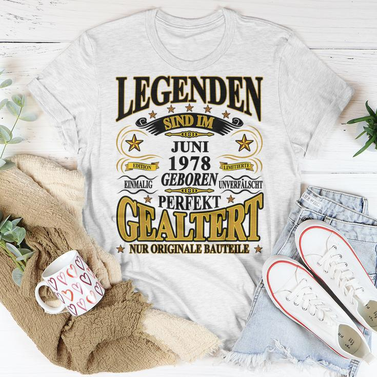 Legenden Sind Im Juni 1978 Geboren 45 Geburtstag Lustig V2 T-Shirt Lustige Geschenke