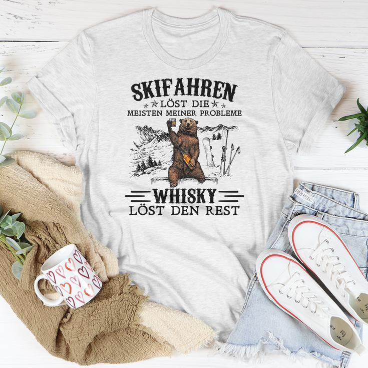 Lustiges Skifahren und Whisky Herren T-Shirt - Spruch für Ski-Liebhaber Lustige Geschenke