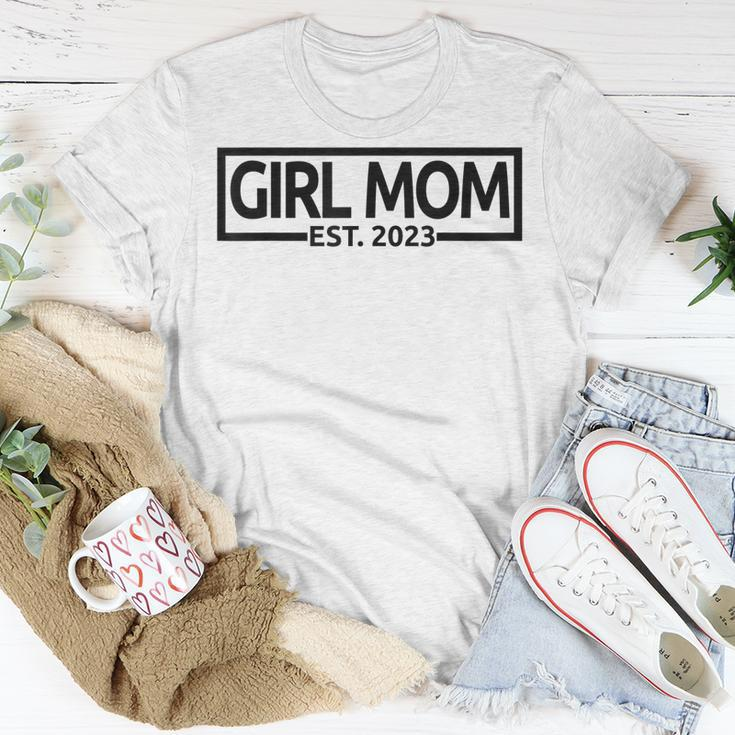 Mädchen Mama Est 2023 T-Shirt, Muttertags Schwangerschaftsankündigung Lustige Geschenke