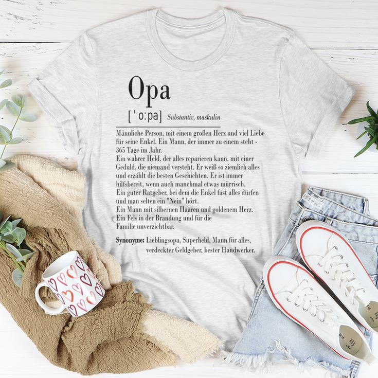 Opa Definition T-Shirt, Herren Spruch für Großvater Lustige Geschenke