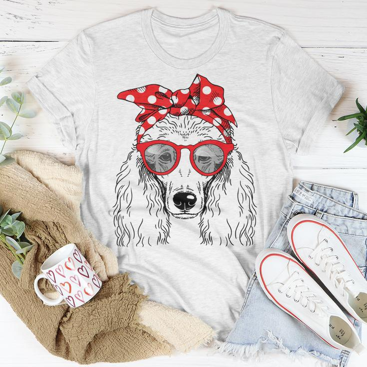 Poodle Dog Mom Bandana Sunglasses Mothers Day Unisex T-Shirt Unique Gifts