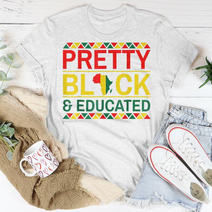 Pretty Black And Educated African Women Black History Month V3 T-Shirt ...