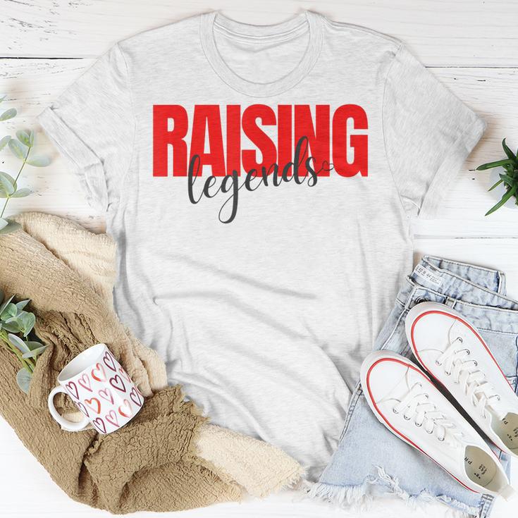 Raising Legends Slogan T-Shirt, Weiß mit Rotem Text Lustige Geschenke