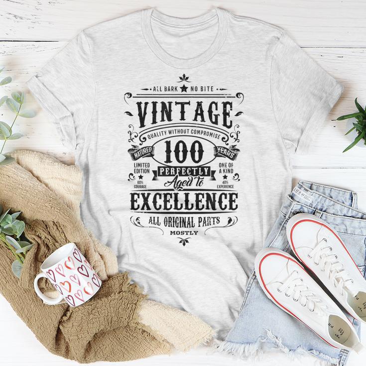 Retro 100 Geburtstag Geschenk Für Oma 100 Jahre Alt 1922 V2 T-Shirt Lustige Geschenke