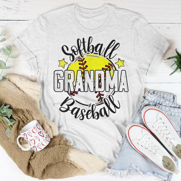Softball Baseball Grandma Gift Mothers Day Unisex T-Shirt Unique Gifts