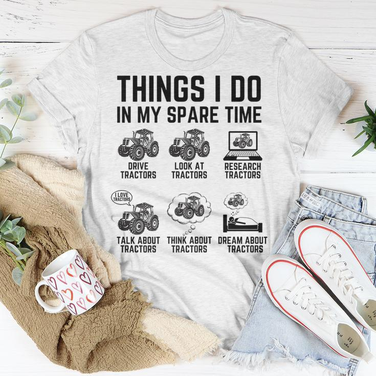 Tractor 6 Things I Do In My Spare Time Tractor Driver T-Shirt Funny Gifts