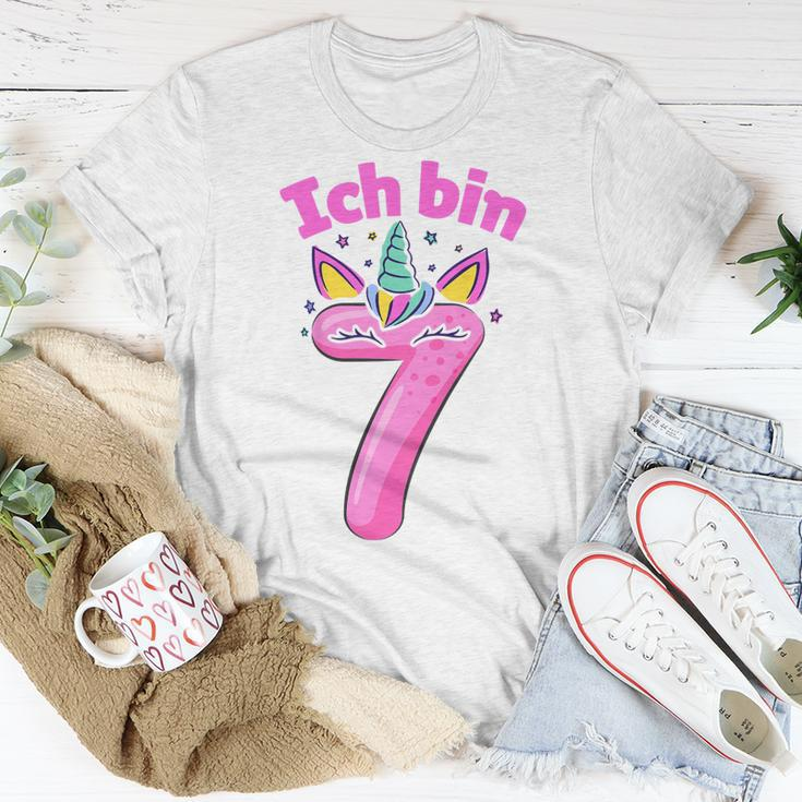 Unicorn 7. Geburtstag T-Shirt für Mädchen, Zauberhaftes 7 Jahre Motiv Lustige Geschenke