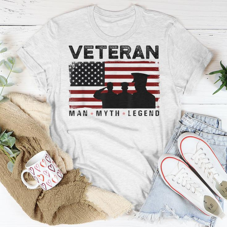 Veteran Man Myth Legend American Army Soldier Military Gift Gift For Mens Unisex T-Shirt Unique Gifts