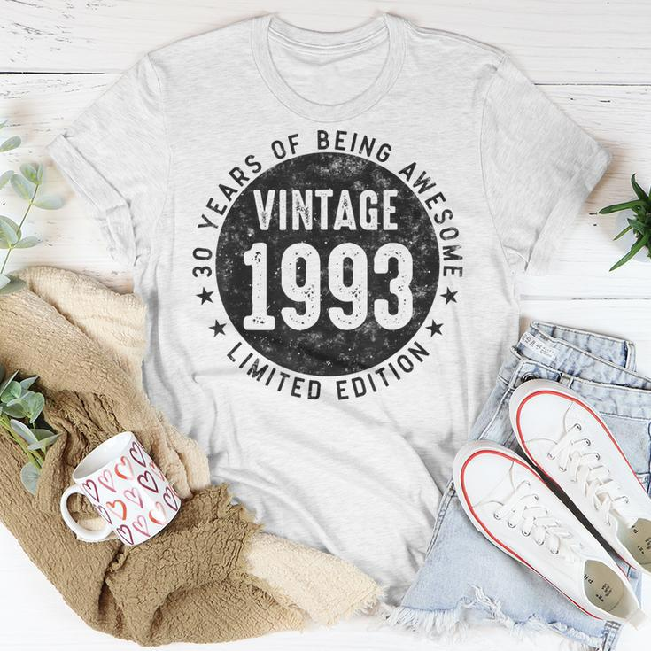 Vintage 1993 Limited Edition 30 Year Old Gifts 30Th Birthday Unisex T-Shirt Unique Gifts
