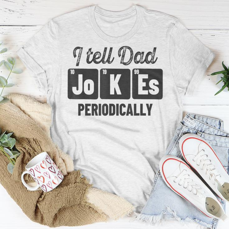 Vintage Fathers Day I Tell Dad Jokes Periodically Science T-Shirt Funny Gifts