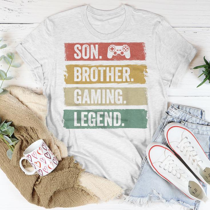 Vintage Sohn Bruder Gaming Legende Retro Video Gamer Boy T-Shirt Lustige Geschenke