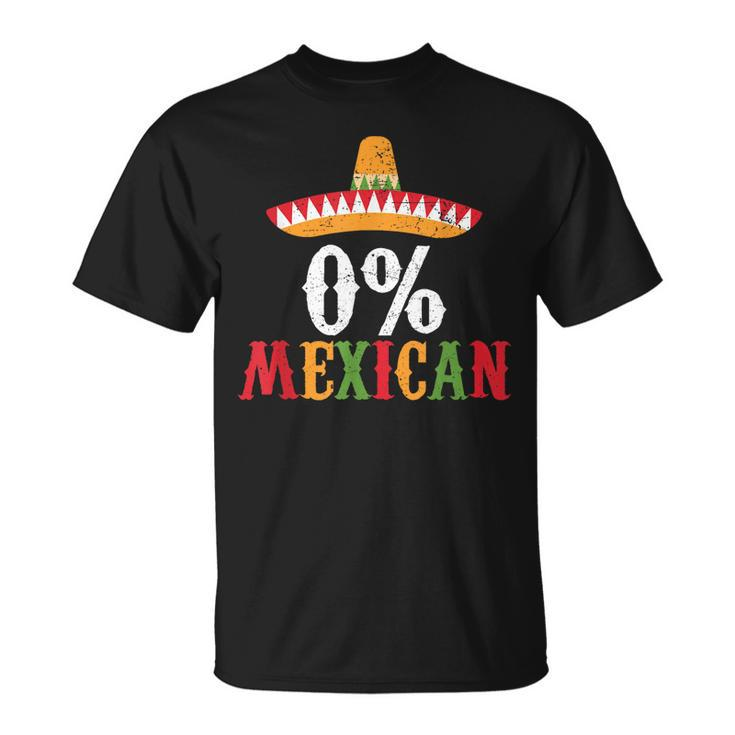 0 Mexican Cinco De Mayo Fiesta Sombrero Funny  Unisex T-Shirt