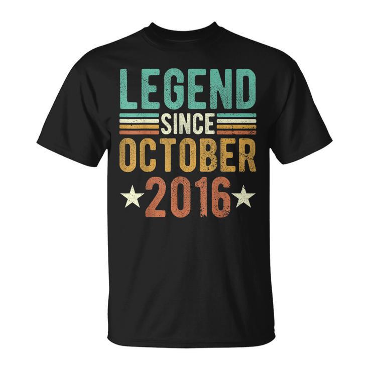 06 Years Old Legend Since Oktober 2016 Trikot 6 Jahr T-Shirt