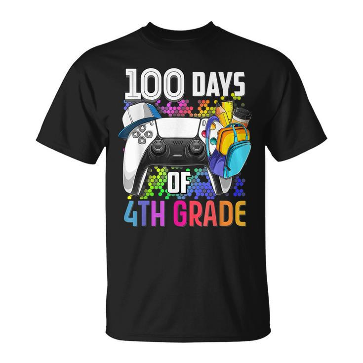 100 Days Of 4Th Grade Level Unlocked 100 Days Of School T-shirt