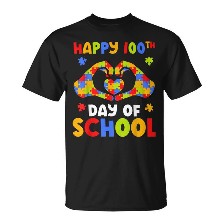 100 Days Of School Autism Awareness 100 Days Smarter T-shirt