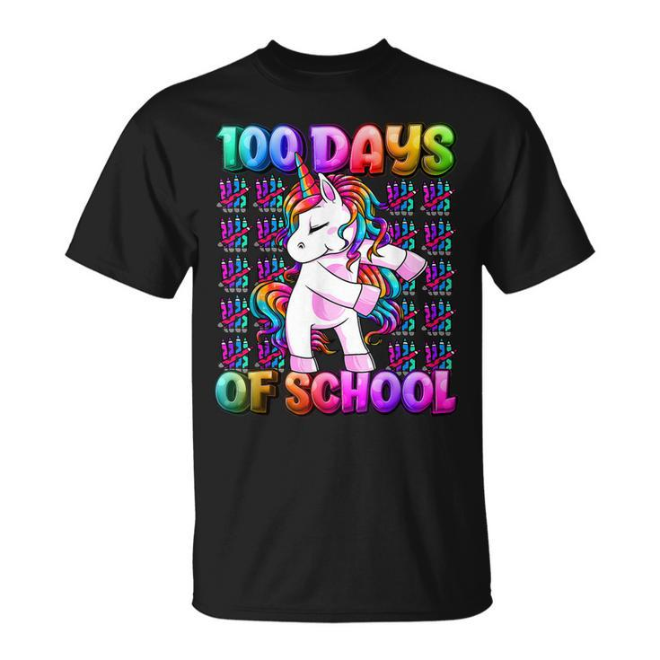 100 Days Of School Unicorn 100 Days Smarter 100Th Day T-shirt