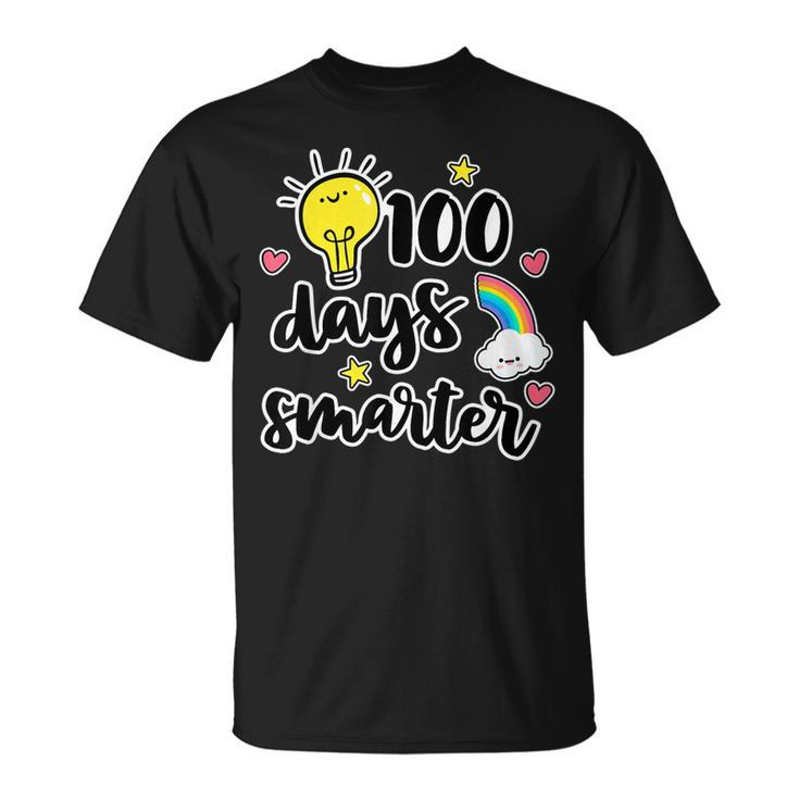 100 Days Smarter 100Th Day Of School Kindness Teacher T-Shirt
