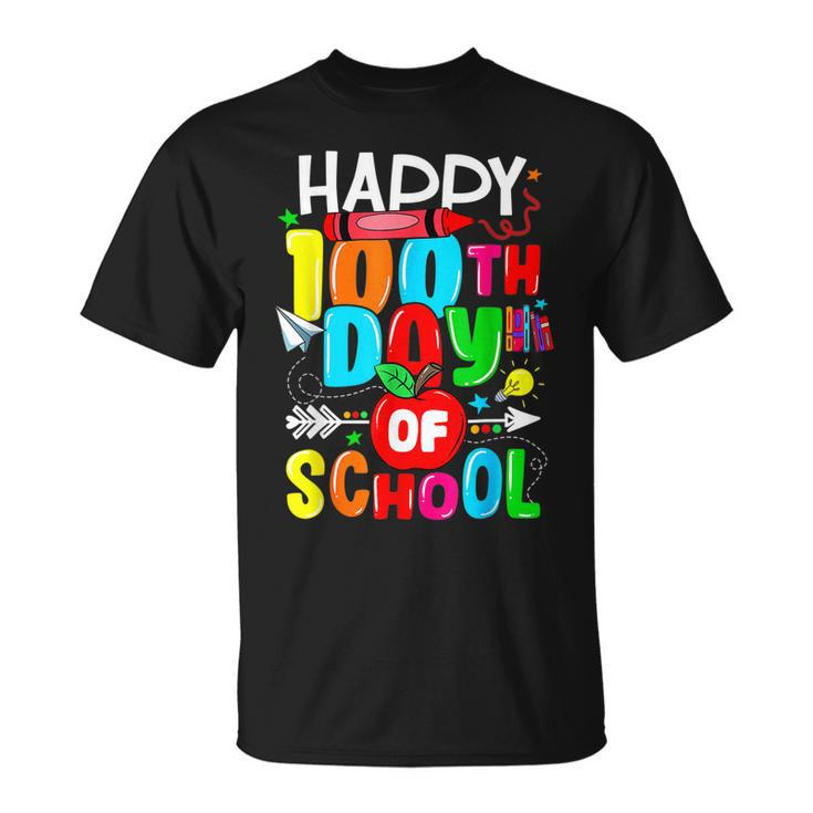 100Th Day Of School Teachers Kids Child Happy 100 Days T-shirt