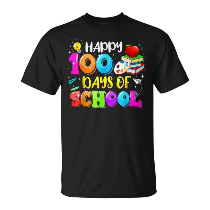 100Th Day Of School For Teachers Kids Happy 100 Days T-shirt