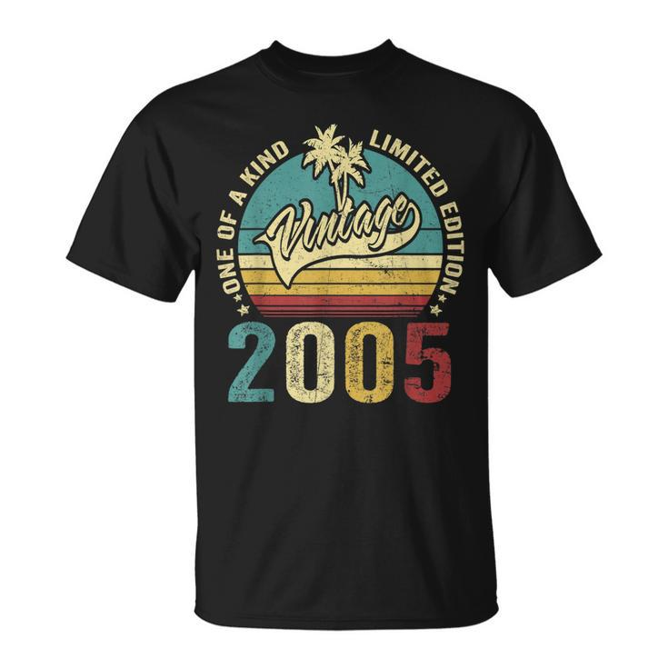 18 Birthday Vintage 2005 One Of A Kind Limited Edition T-Shirt