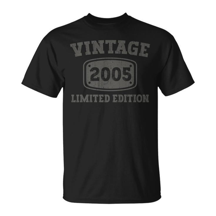 18 Year Old Vintage 2005 Cool 18Th Birthday Boys Girls T-Shirt