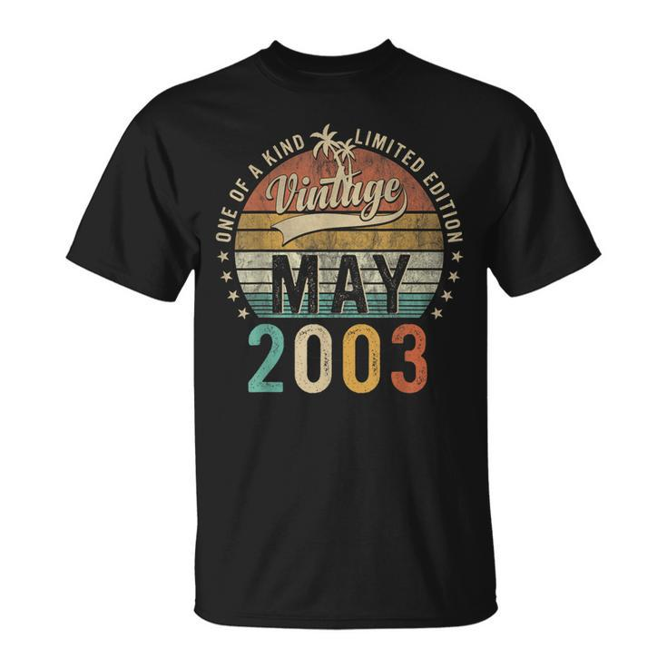 20 Year Old Awesome Since May 2003 20Th Birthday Unisex T-Shirt