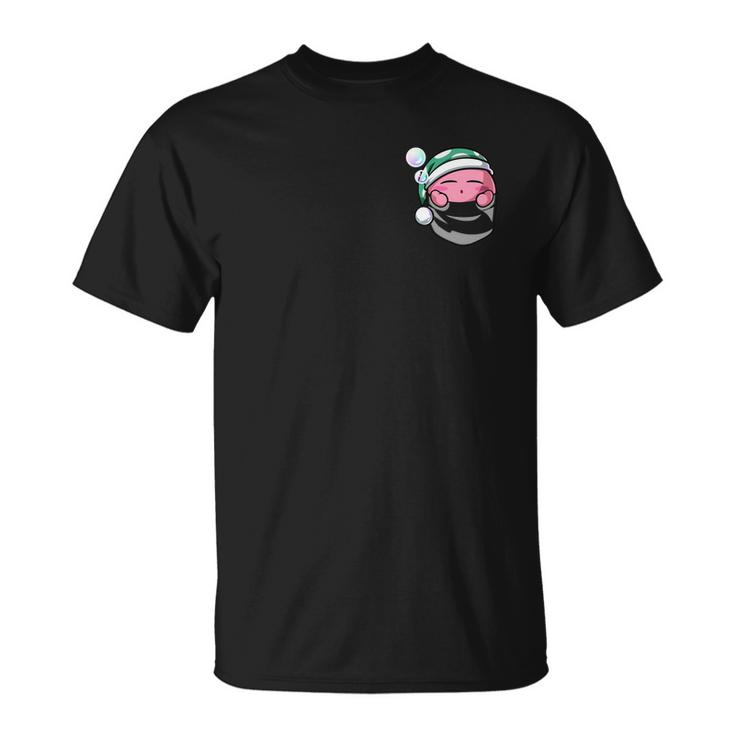Pocket Kirby Men Women T-shirt Graphic Print Casual Unisex Tee