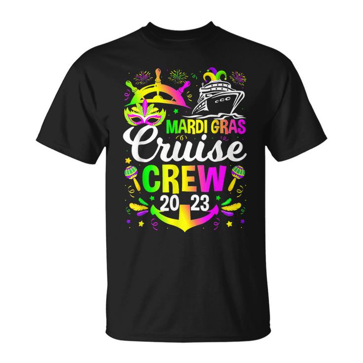Mardi Gras Cruise Crew 2023 Cruising Funny Festival Party  Unisex T-Shirt