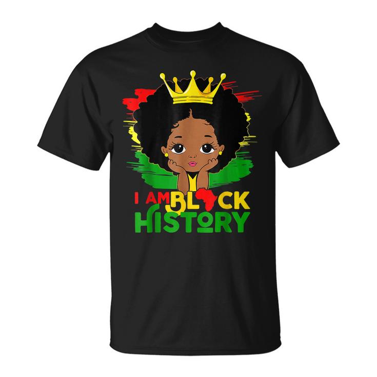 Black Melanin Girl I Am Black History Month Kids  V2 Unisex T-Shirt