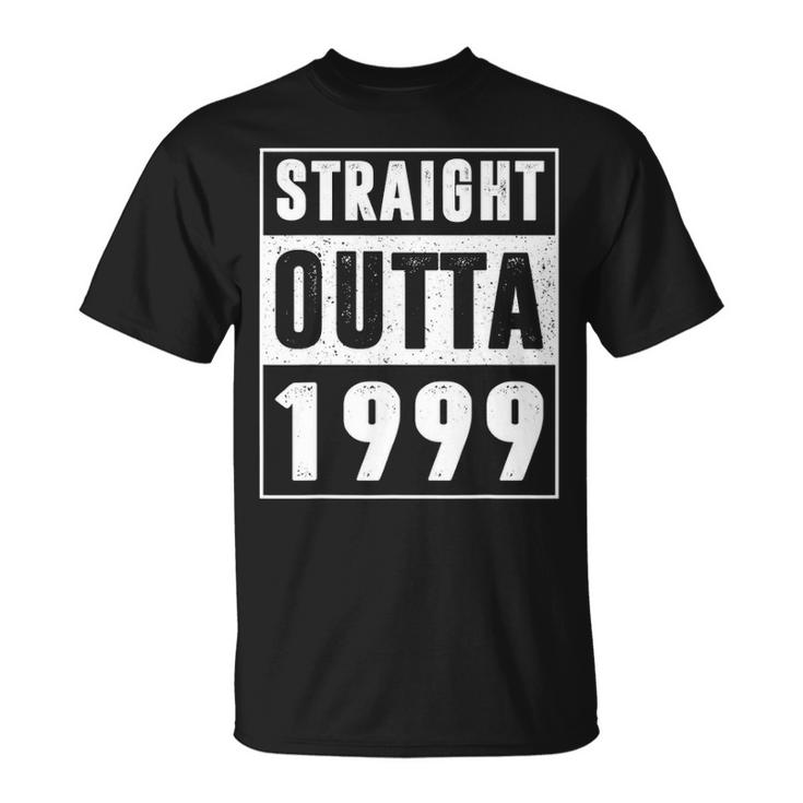 Straight Outta 1999 Vintage 22 Years Old 22Nd Birthday Gifts Unisex T-Shirt