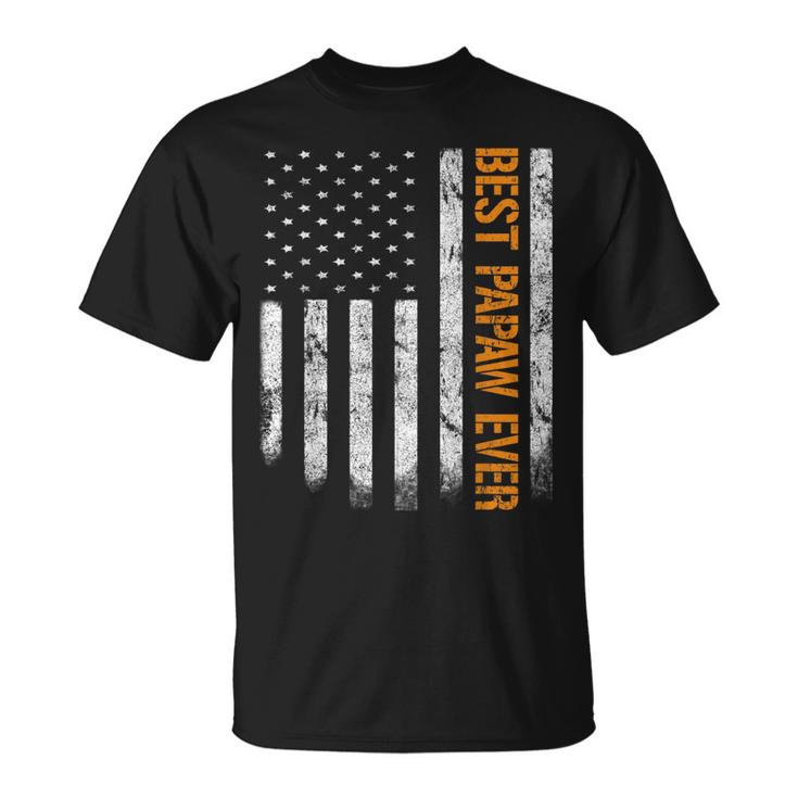Vintage Best Papaw Ever  American Flag Gift Unisex T-Shirt