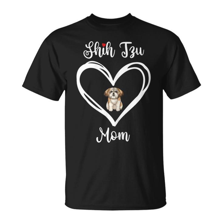 Shih Tzu Mama I Love My Shih Tzu Mom Gift For Womens Unisex T-Shirt