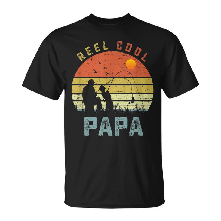 Reel Cool Papa  Fathers Day Gift For Fishing Dad Unisex T-Shirt