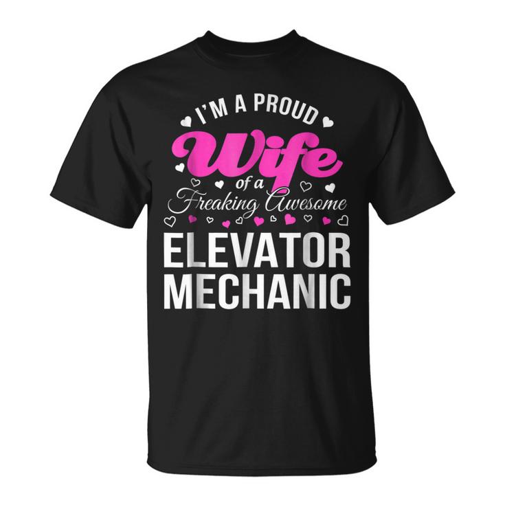 Funny Elevator Mechanics Wife  Anniversary Gift Unisex T-Shirt