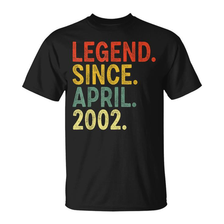 21 Year Old Legend Since April 2002 21St Birthday  Unisex T-Shirt