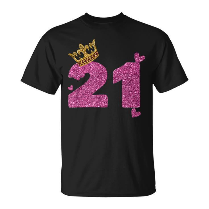 21St Birthday Crown 21 Years Old Bday  Unisex T-Shirt