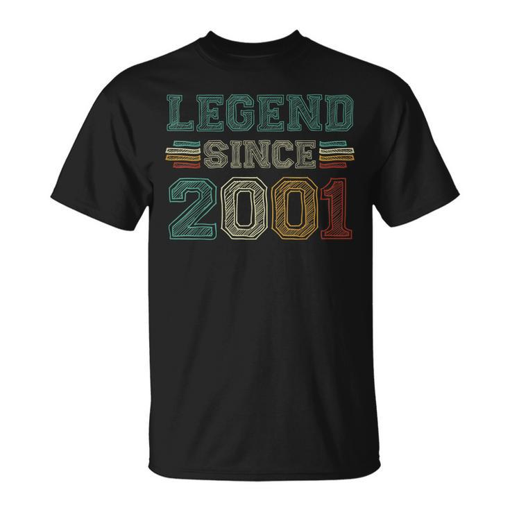 22 Years Old Legend Since 2001 22Nd Birthday  Unisex T-Shirt