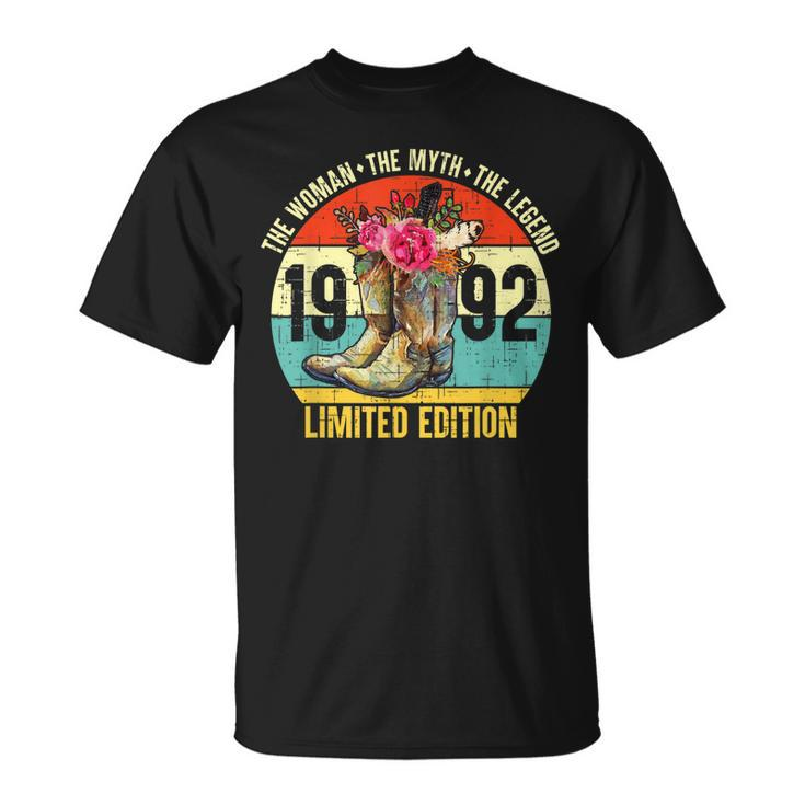 30 Year Old 1992 Limited Edition Cowboy Boots Western 30Th Unisex T-Shirt