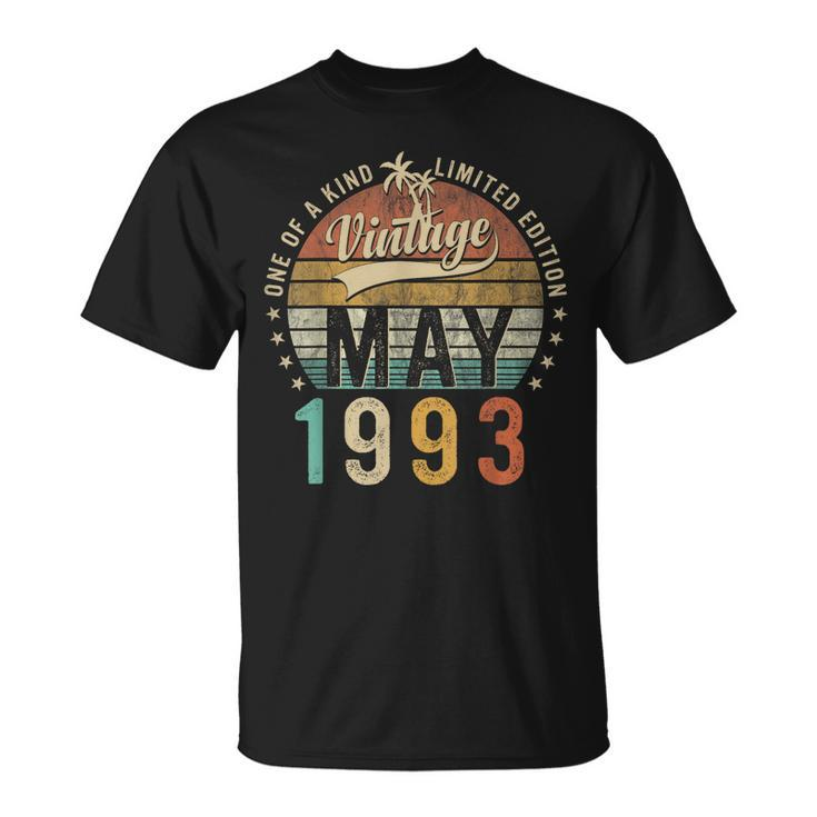 30 Year Old Awesome Since May 1993 30Th Birthday Unisex T-Shirt