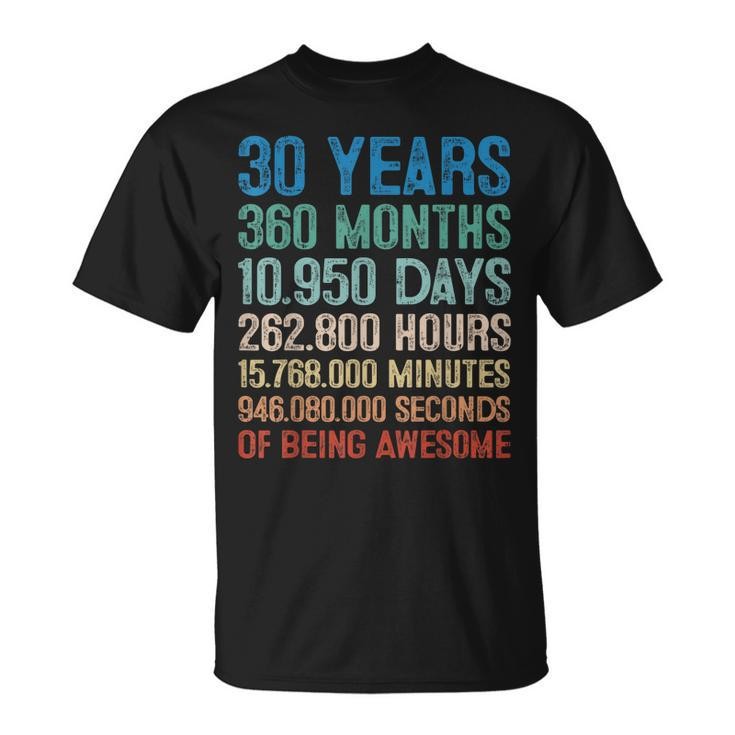 30 Year Old Gift Decorations 30Th Bday Awesome 1993 Birthday  Unisex T-Shirt