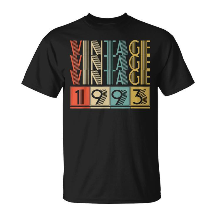 30 Year Old Made In 1993 Vintage 1993 30Th Birthday T-shirt